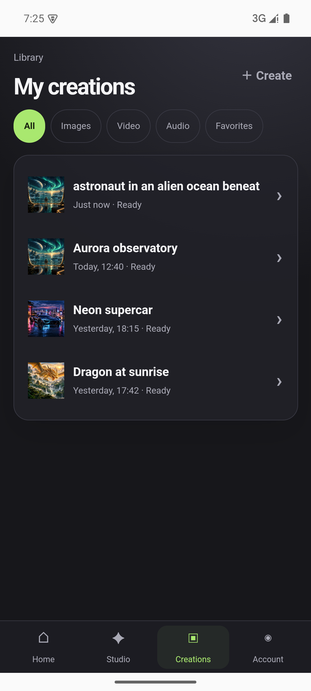 VivaCreo Android creations library
